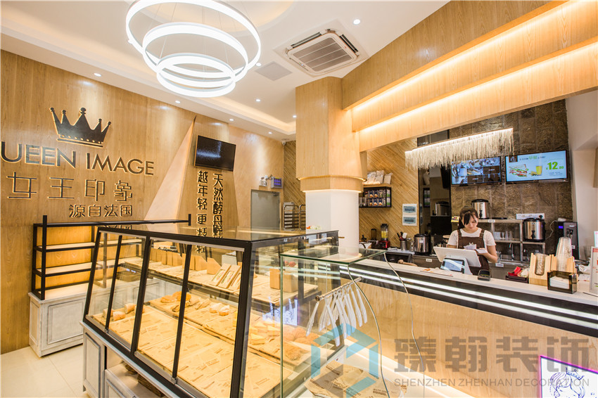 80平女王印象面包店裝修設計